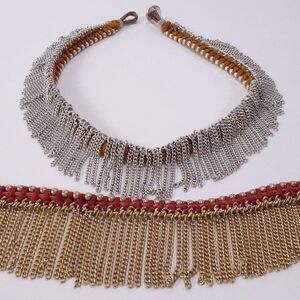 Nordstrom Treasure & bond Fringe Necklace Bracelet Set NWT 100
